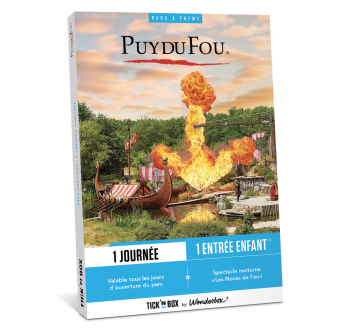 Coffret cadeau Puy du Fou 1 Jour 1 Enfant