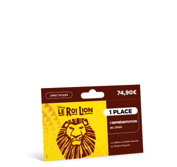 Carte Billetterie - Le Roi Lion - Solo