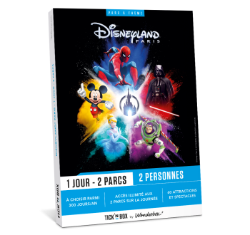 Coffret cadeau Disneyland Paris 1 Jour 2 Parcs MAGIC