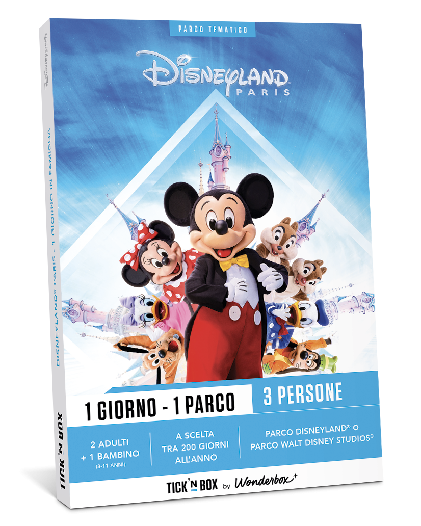 Coffret cadeau Disneyland Famiglia 1 Giorno 1 Parco (2A+1B)