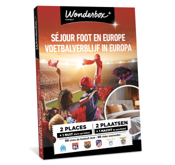 Coffret Cadeau 100% Foot Européen - Match et Séjour en Duo | Wonderbox Connect