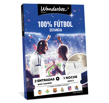 Cofre Regalo 100% Fútbol - Partido y Estancia en Duo | Wonderbox Connect