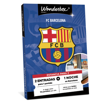 Cofre Regalo FC Barcelona - Partido y Estancia en Duo | Wonderbox Connect