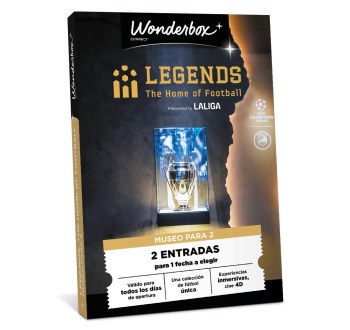 Cofre Regalo Legends The Home of Football - Visita en Duo | Wonderbox Connect