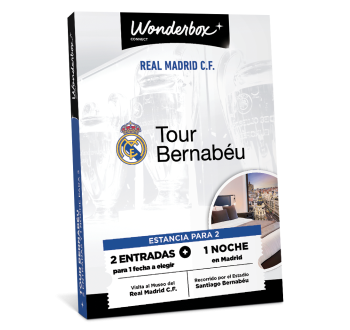 Cofre Regalo Real Madrid - Tour Bernabéu con Estancia | Wonderbox Connect