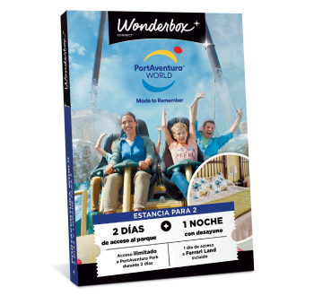 Cofre Regalo PortAventura - Estancia en Duo | Wonderbox Connect