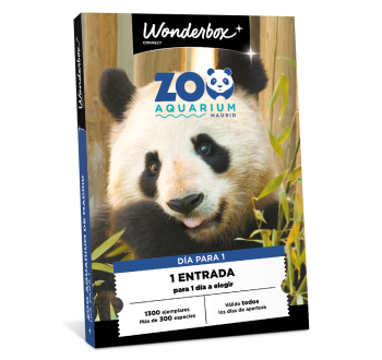 Cofre Regalo Zoo Aquarium de Madrid - 1 Día Para 1 Adulto | Wonderbox Connect