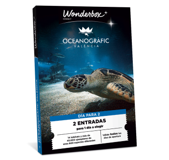 Cofre Regalo Oceanogràfic Valencia - 1 Día en Duo | Wonderbox Connect