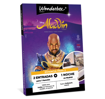 Cofre Regalo Aladdin - Espectáculo con Estancia | Wonderbox Connect