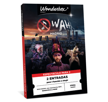 Cofre Regalo WAH - 2 Entradas para 1 Espectáculo | Wonderbox Connect