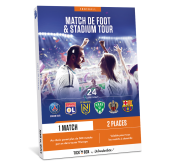 Coffret cadeau 100% Football – Match et Stadium Tour en Duo