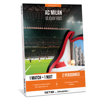 Coffret Cadeau AC Milan -  Match et Séjour en Duo