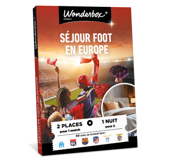 Coffret Cadeau 100% Foot Européen Séjour - Match et Séjour en Duo | Wonderbox Connect