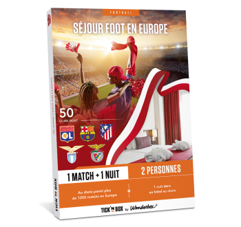 Coffret Cadeau 100% Foot Européen Séjour - Match et Séjour en Duo