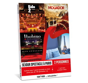 Coffret Cadeau multi spectacle - Séjour et Spectacle