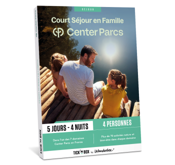 Coffret Cadeau Center Parcs - Court Séjour en Famille