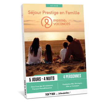 Coffret Cadeau Pierre & Vacances - Séjour Prestige en Famille