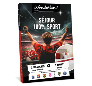 Coffret Cadeau Séjour 100% Sport - Match et Séjour en Duo