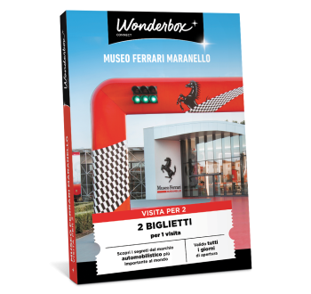 Cofanetto Regalo Museo Ferrari Maranello - Biglietti per 1 visita | Wonderbox Connect 